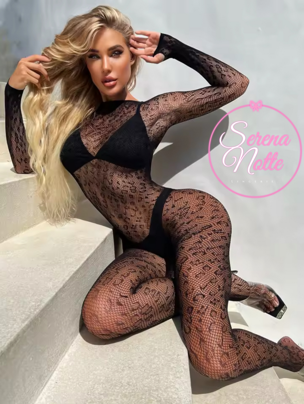 SN-2062 - Combinaison Dentelle Noire