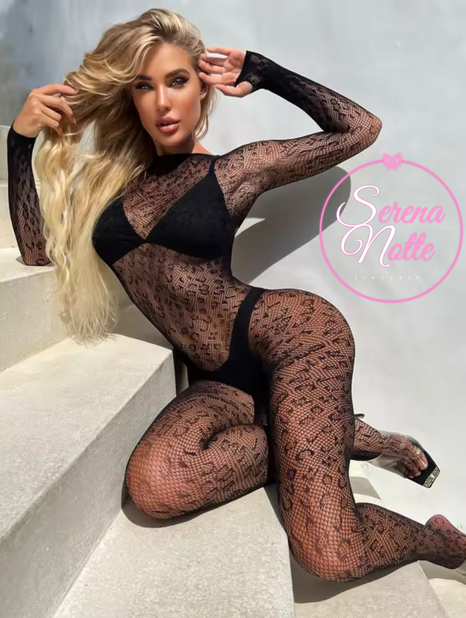 SN-2062 - Combinaison Dentelle Noire