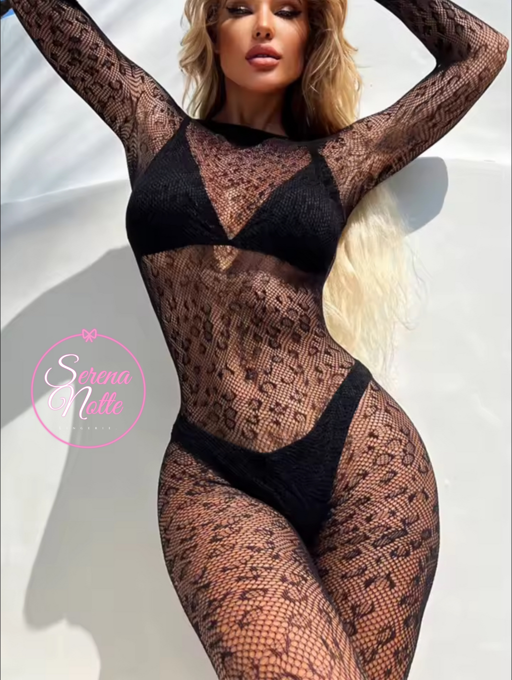 SN-2062 - Combinaison Dentelle Noire